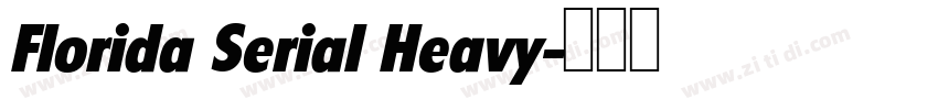Florida Serial Heavy字体转换